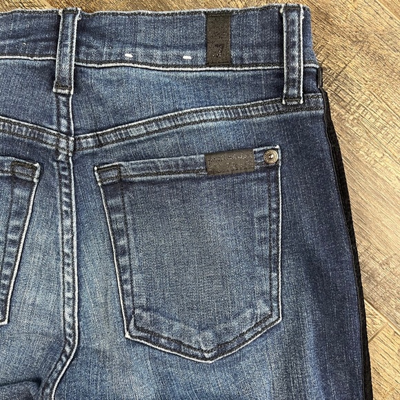 7 For All Mankind Ankle Skinny Jeans Pants Denim ((size 24)) - Picture 3 of 8